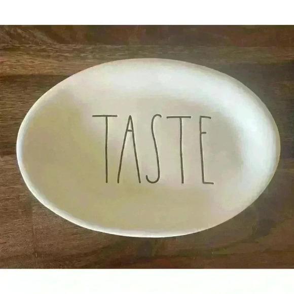 Rae Dunn by Magenta "TASTE" Oval Plate - Brand New! - Picture 1 of 3